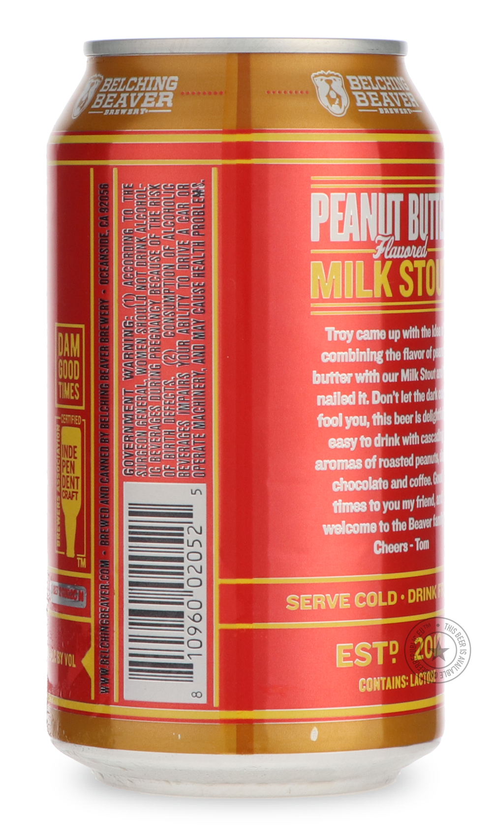 -Belching Beaver- Peanut Butter Milk Stout-Stout & Porter- Only @ Beer Republic - The best online beer store for American & Canadian craft beer - Buy beer online from the USA and Canada - Bier online kopen - Amerikaans bier kopen - Craft beer store - Craft beer kopen - Amerikanisch bier kaufen - Bier online kaufen - Acheter biere online - IPA - Stout - Porter - New England IPA - Hazy IPA - Imperial Stout - Barrel Aged - Barrel Aged Imperial Stout - Brown - Dark beer - Blond - Blonde - Pilsner - Lager - Whea