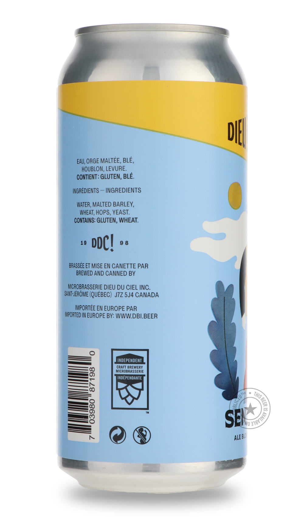-Dieu du Ciel- Sentinelle-Pale- Only @ Beer Republic - The best online beer store for American & Canadian craft beer - Buy beer online from the USA and Canada - Bier online kopen - Amerikaans bier kopen - Craft beer store - Craft beer kopen - Amerikanisch bier kaufen - Bier online kaufen - Acheter biere online - IPA - Stout - Porter - New England IPA - Hazy IPA - Imperial Stout - Barrel Aged - Barrel Aged Imperial Stout - Brown - Dark beer - Blond - Blonde - Pilsner - Lager - Wheat - Weizen - Amber - Barley