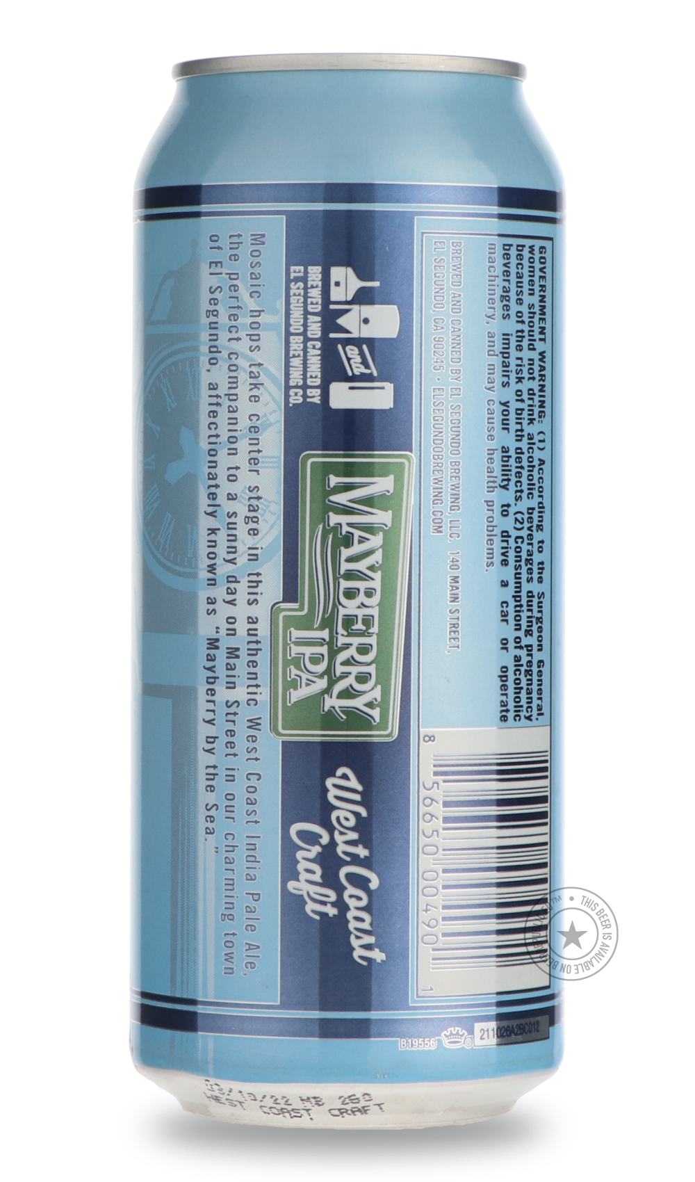 -El Segundo- Mayberry IPA-IPA- Only @ Beer Republic - The best online beer store for American & Canadian craft beer - Buy beer online from the USA and Canada - Bier online kopen - Amerikaans bier kopen - Craft beer store - Craft beer kopen - Amerikanisch bier kaufen - Bier online kaufen - Acheter biere online - IPA - Stout - Porter - New England IPA - Hazy IPA - Imperial Stout - Barrel Aged - Barrel Aged Imperial Stout - Brown - Dark beer - Blond - Blonde - Pilsner - Lager - Wheat - Weizen - Amber - Barley 
