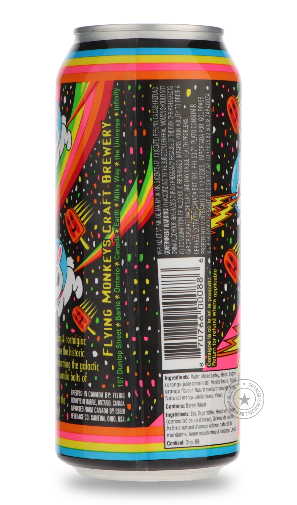 -Flying Monkeys- Space Age Sunshine-IPA- Only @ Beer Republic - The best online beer store for American & Canadian craft beer - Buy beer online from the USA and Canada - Bier online kopen - Amerikaans bier kopen - Craft beer store - Craft beer kopen - Amerikanisch bier kaufen - Bier online kaufen - Acheter biere online - IPA - Stout - Porter - New England IPA - Hazy IPA - Imperial Stout - Barrel Aged - Barrel Aged Imperial Stout - Brown - Dark beer - Blond - Blonde - Pilsner - Lager - Wheat - Weizen - Amber