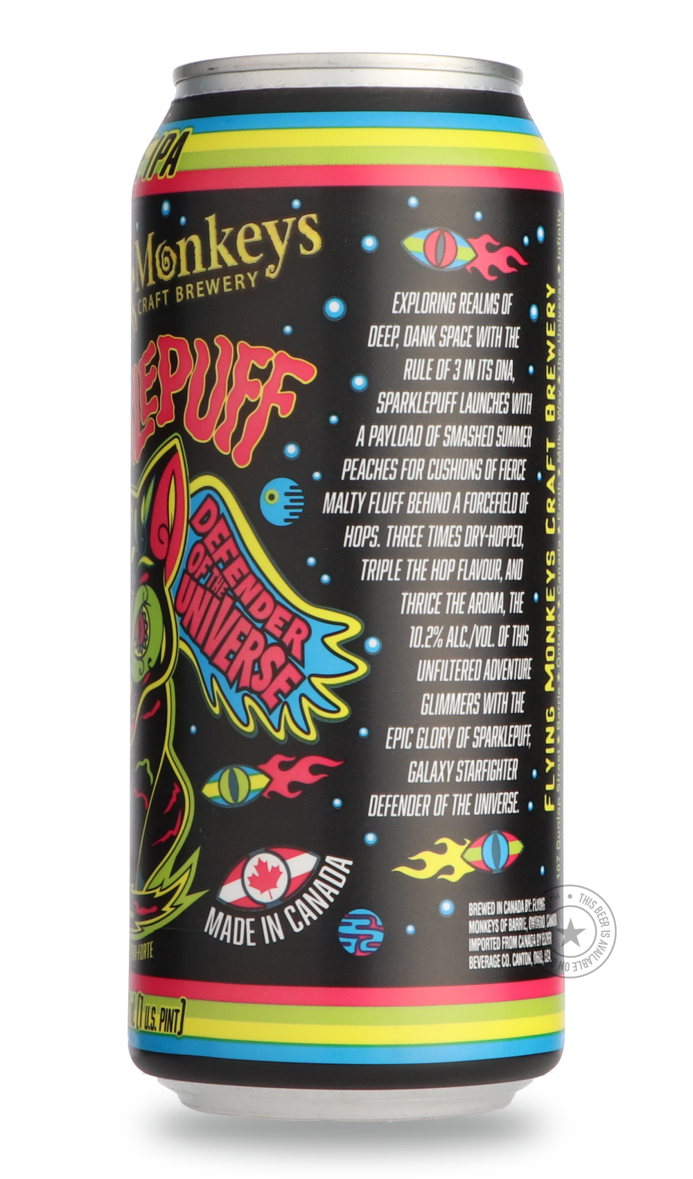 Flying Monkeys- Sparklepuff Galaxy Starfighter Defender of the Universe-IPA- Only @ Beer Republic - The best online beer store for American & Canadian craft beer - Buy beer online from the USA and Canada - Bier online kopen - Amerikaans bier kopen - Craft beer store - Craft beer kopen - Amerikanisch bier kaufen - Bier online kaufen - Acheter biere online - IPA - Stout - Porter - New England IPA - Hazy IPA - Imperial Stout - Barrel Aged - Barrel Aged Imperial Stout - Brown - Dark beer - Blond - Blonde - Pils