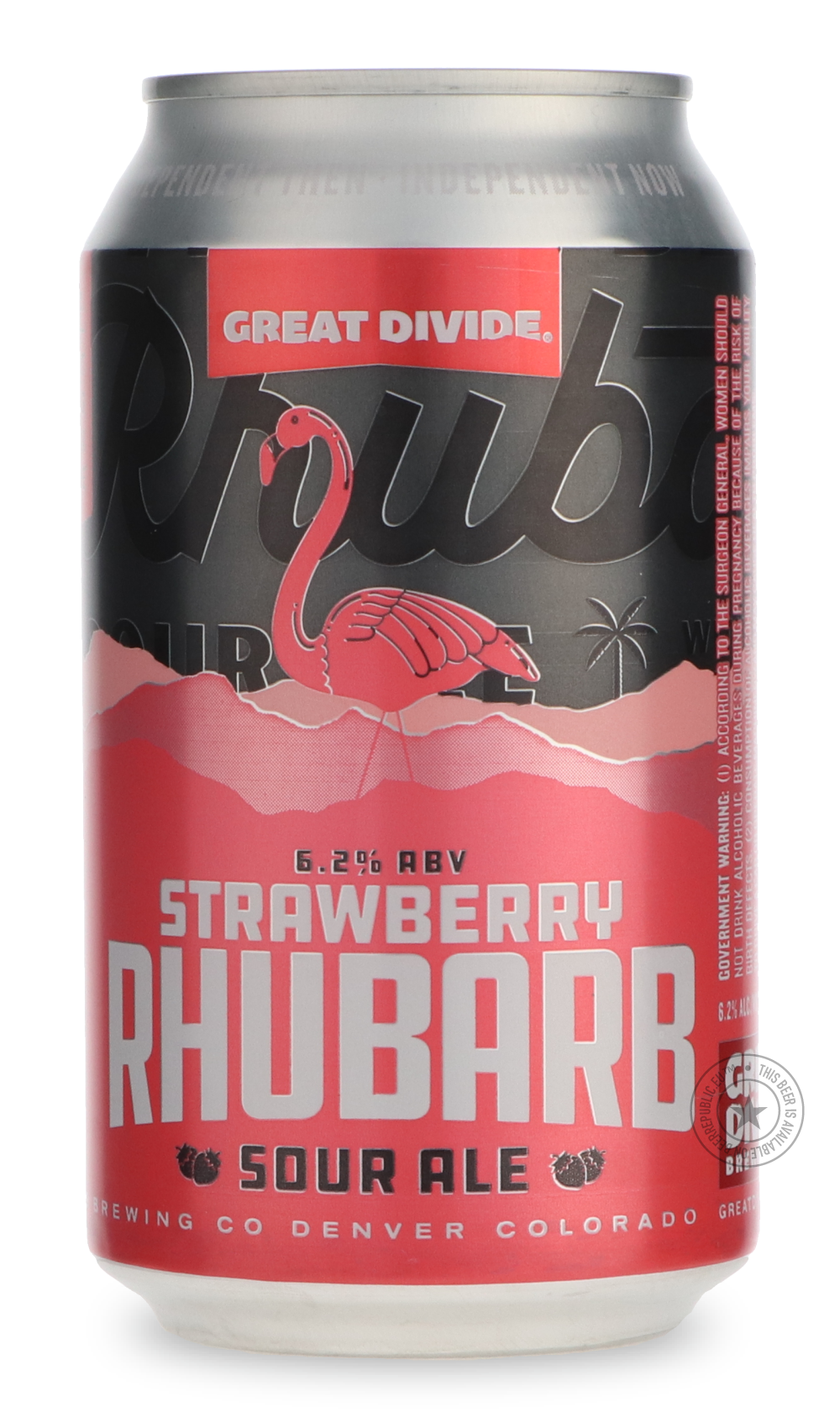 -Great Divide- Strawberry Rhubarb-Sour / Wild & Fruity- Only @ Beer Republic - The best online beer store for American & Canadian craft beer - Buy beer online from the USA and Canada - Bier online kopen - Amerikaans bier kopen - Craft beer store - Craft beer kopen - Amerikanisch bier kaufen - Bier online kaufen - Acheter biere online - IPA - Stout - Porter - New England IPA - Hazy IPA - Imperial Stout - Barrel Aged - Barrel Aged Imperial Stout - Brown - Dark beer - Blond - Blonde - Pilsner - Lager - Wheat -