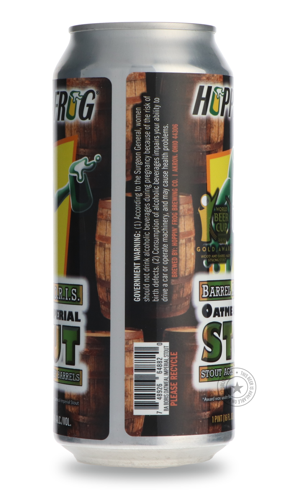 Hoppin' Frog- Barrel Aged B.O.R.I.S.-Stout & Porter- Only @ Beer Republic - The best online beer store for American & Canadian craft beer - Buy beer online from the USA and Canada - Bier online kopen - Amerikaans bier kopen - Craft beer store - Craft beer kopen - Amerikanisch bier kaufen - Bier online kaufen - Acheter biere online - IPA - Stout - Porter - New England IPA - Hazy IPA - Imperial Stout - Barrel Aged - Barrel Aged Imperial Stout - Brown - Dark beer - Blond - Blonde - Pilsner - Lager - Wheat - We