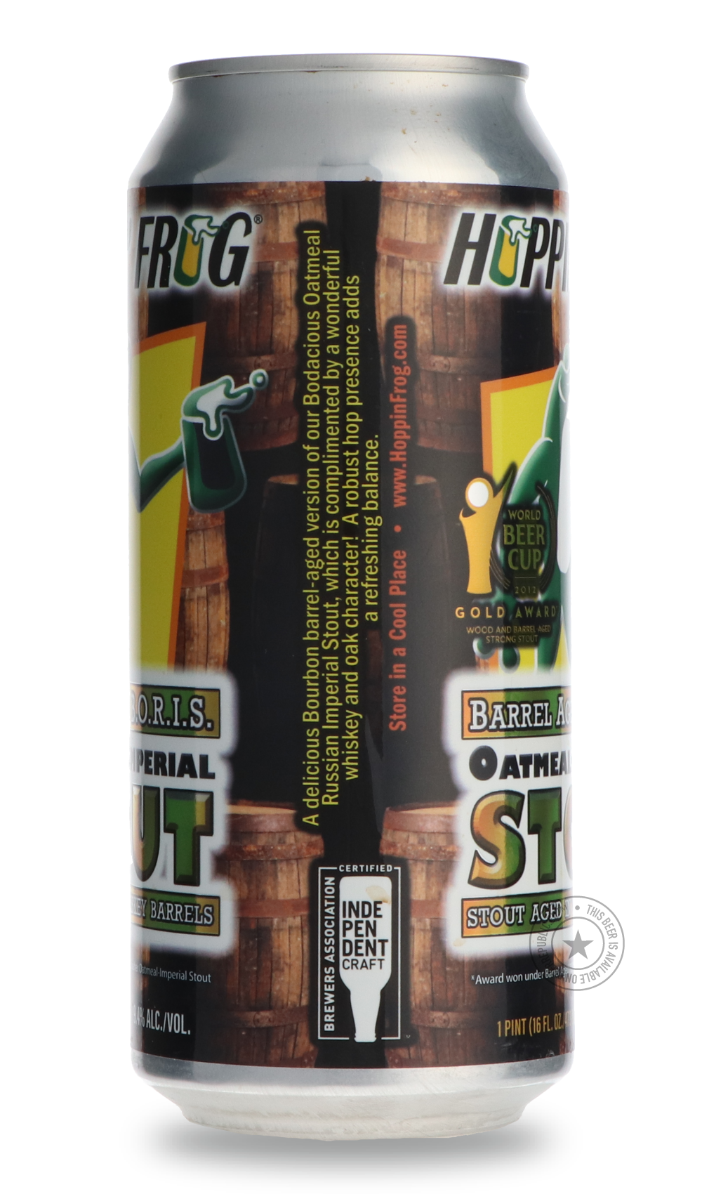 Hoppin' Frog- Barrel Aged B.O.R.I.S.-Stout & Porter- Only @ Beer Republic - The best online beer store for American & Canadian craft beer - Buy beer online from the USA and Canada - Bier online kopen - Amerikaans bier kopen - Craft beer store - Craft beer kopen - Amerikanisch bier kaufen - Bier online kaufen - Acheter biere online - IPA - Stout - Porter - New England IPA - Hazy IPA - Imperial Stout - Barrel Aged - Barrel Aged Imperial Stout - Brown - Dark beer - Blond - Blonde - Pilsner - Lager - Wheat - We