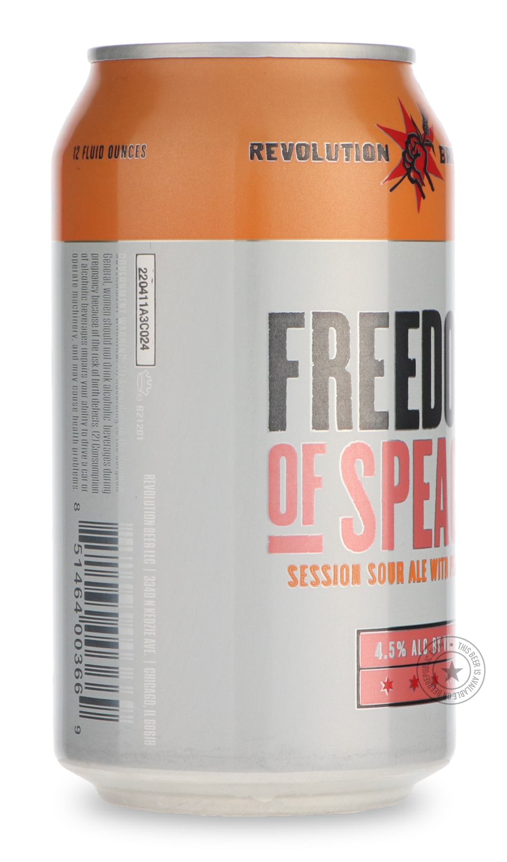 -Revolution- Freedom of Speach-Sour / Wild & Fruity- Only @ Beer Republic - The best online beer store for American & Canadian craft beer - Buy beer online from the USA and Canada - Bier online kopen - Amerikaans bier kopen - Craft beer store - Craft beer kopen - Amerikanisch bier kaufen - Bier online kaufen - Acheter biere online - IPA - Stout - Porter - New England IPA - Hazy IPA - Imperial Stout - Barrel Aged - Barrel Aged Imperial Stout - Brown - Dark beer - Blond - Blonde - Pilsner - Lager - Wheat - We