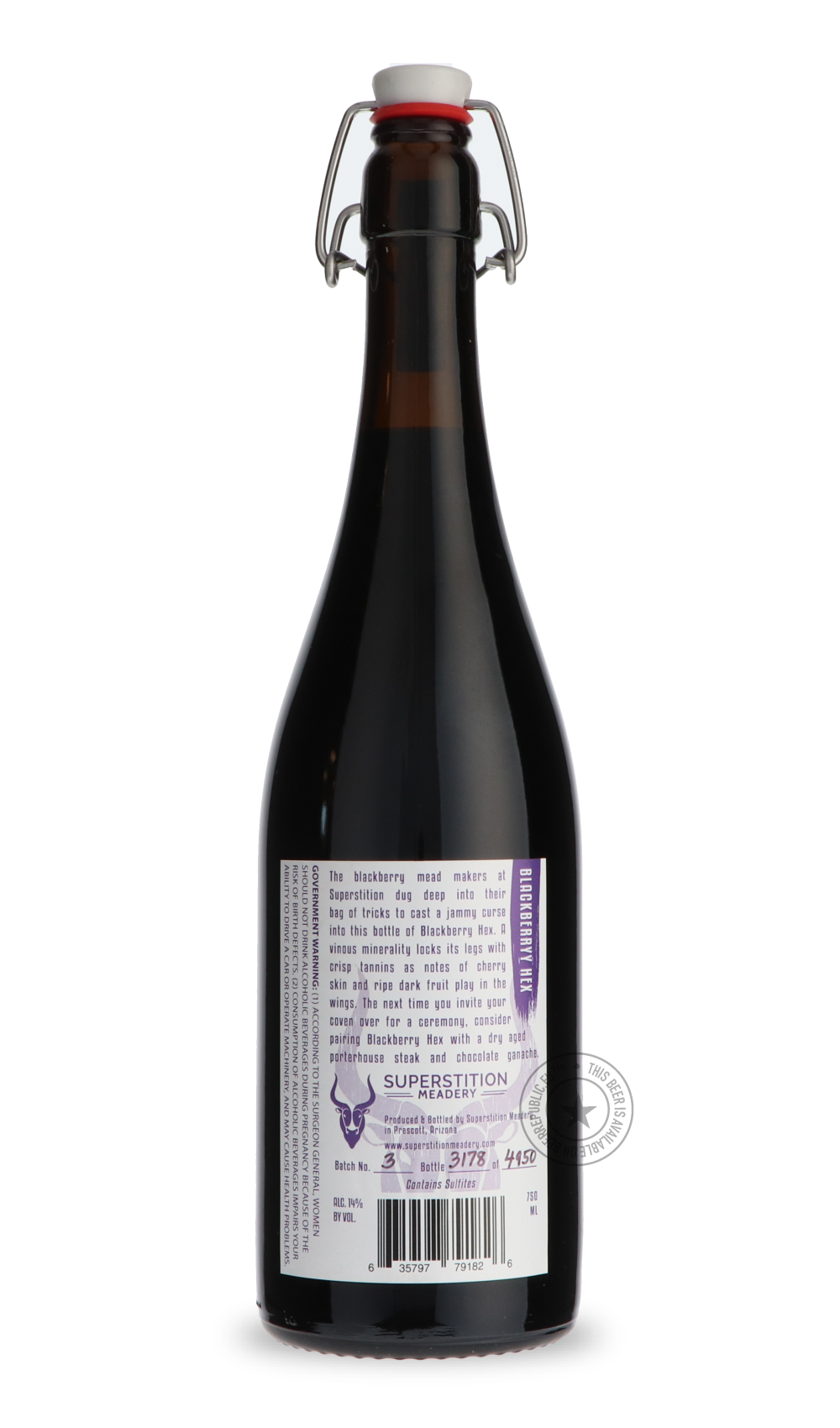 -Superstition Meadery- Blackberry Hex-Specials- Only @ Beer Republic - The best online beer store for American & Canadian craft beer - Buy beer online from the USA and Canada - Bier online kopen - Amerikaans bier kopen - Craft beer store - Craft beer kopen - Amerikanisch bier kaufen - Bier online kaufen - Acheter biere online - IPA - Stout - Porter - New England IPA - Hazy IPA - Imperial Stout - Barrel Aged - Barrel Aged Imperial Stout - Brown - Dark beer - Blond - Blonde - Pilsner - Lager - Wheat - Weizen 