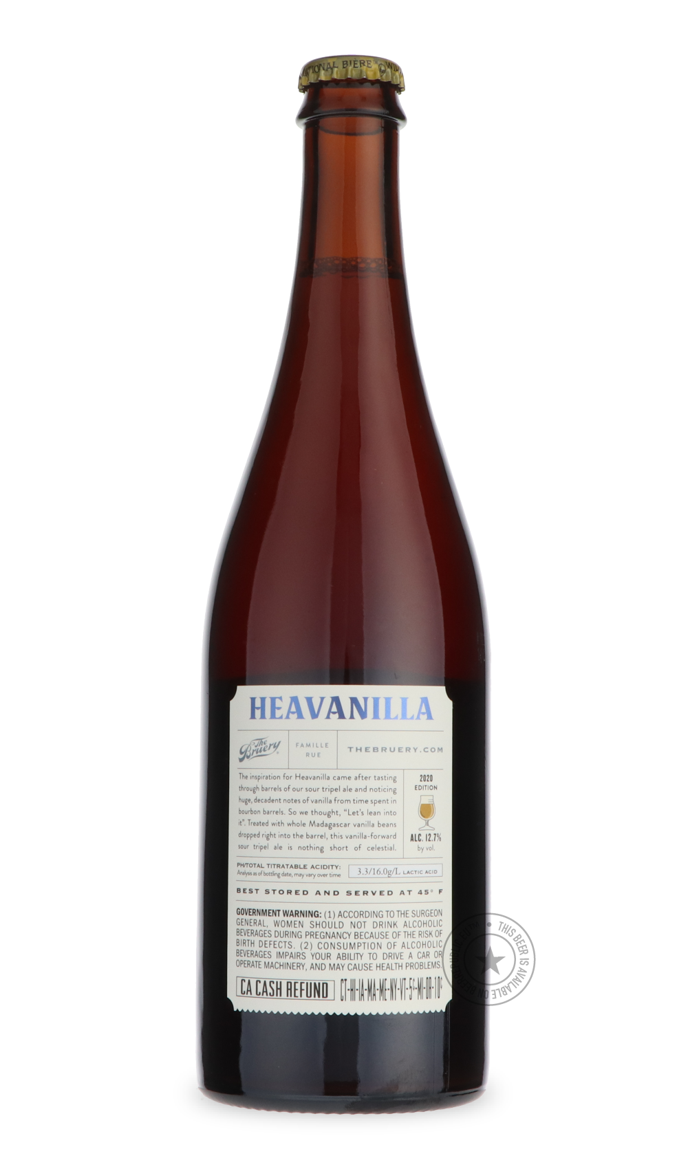 -The Bruery- Heavanilla-Sour / Wild & Fruity- Only @ Beer Republic - The best online beer store for American & Canadian craft beer - Buy beer online from the USA and Canada - Bier online kopen - Amerikaans bier kopen - Craft beer store - Craft beer kopen - Amerikanisch bier kaufen - Bier online kaufen - Acheter biere online - IPA - Stout - Porter - New England IPA - Hazy IPA - Imperial Stout - Barrel Aged - Barrel Aged Imperial Stout - Brown - Dark beer - Blond - Blonde - Pilsner - Lager - Wheat - Weizen - 