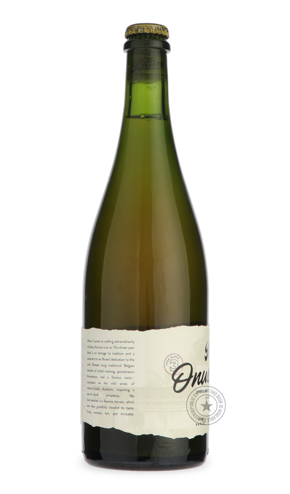 -The Bruery- Onus On Us-Sour / Wild & Fruity- Only @ Beer Republic - The best online beer store for American & Canadian craft beer - Buy beer online from the USA and Canada - Bier online kopen - Amerikaans bier kopen - Craft beer store - Craft beer kopen - Amerikanisch bier kaufen - Bier online kaufen - Acheter biere online - IPA - Stout - Porter - New England IPA - Hazy IPA - Imperial Stout - Barrel Aged - Barrel Aged Imperial Stout - Brown - Dark beer - Blond - Blonde - Pilsner - Lager - Wheat - Weizen - 