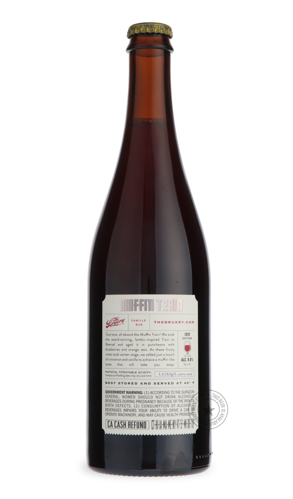 -The Bruery- Terreux Muffin Train-Sour / Wild & Fruity- Only @ Beer Republic - The best online beer store for American & Canadian craft beer - Buy beer online from the USA and Canada - Bier online kopen - Amerikaans bier kopen - Craft beer store - Craft beer kopen - Amerikanisch bier kaufen - Bier online kaufen - Acheter biere online - IPA - Stout - Porter - New England IPA - Hazy IPA - Imperial Stout - Barrel Aged - Barrel Aged Imperial Stout - Brown - Dark beer - Blond - Blonde - Pilsner - Lager - Wheat -