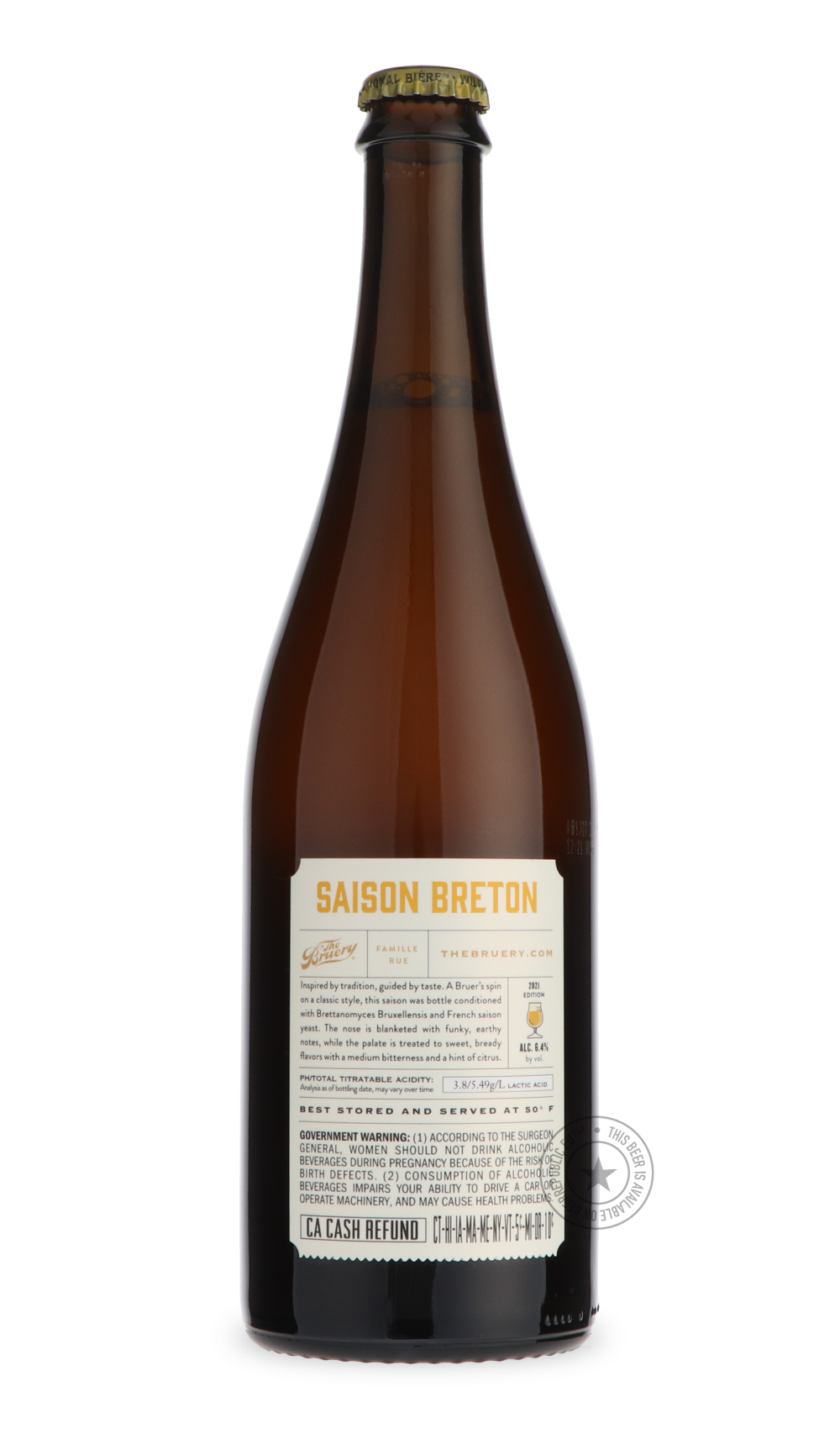 -The Bruery- Terreux Saison Breton-Sour / Wild & Fruity- Only @ Beer Republic - The best online beer store for American & Canadian craft beer - Buy beer online from the USA and Canada - Bier online kopen - Amerikaans bier kopen - Craft beer store - Craft beer kopen - Amerikanisch bier kaufen - Bier online kaufen - Acheter biere online - IPA - Stout - Porter - New England IPA - Hazy IPA - Imperial Stout - Barrel Aged - Barrel Aged Imperial Stout - Brown - Dark beer - Blond - Blonde - Pilsner - Lager - Wheat 