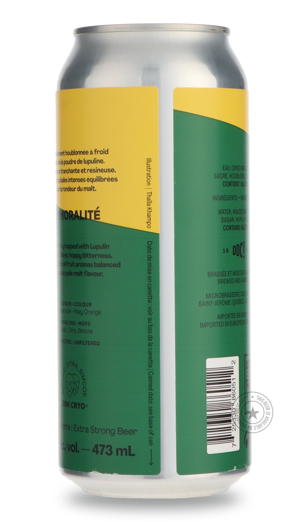 Dieu du Ciel- Immoralité-IPA- Only @ Beer Republic - The best online beer store for American & Canadian craft beer - Buy beer online from the USA and Canada - Bier online kopen - Amerikaans bier kopen - Craft beer store - Craft beer kopen - Amerikanisch bier kaufen - Bier online kaufen - Acheter biere online - IPA - Stout - Porter - New England IPA - Hazy IPA - Imperial Stout - Barrel Aged - Barrel Aged Imperial Stout - Brown - Dark beer - Blond - Blonde - Pilsner - Lager - Wheat - Weizen - Amber - Barley W