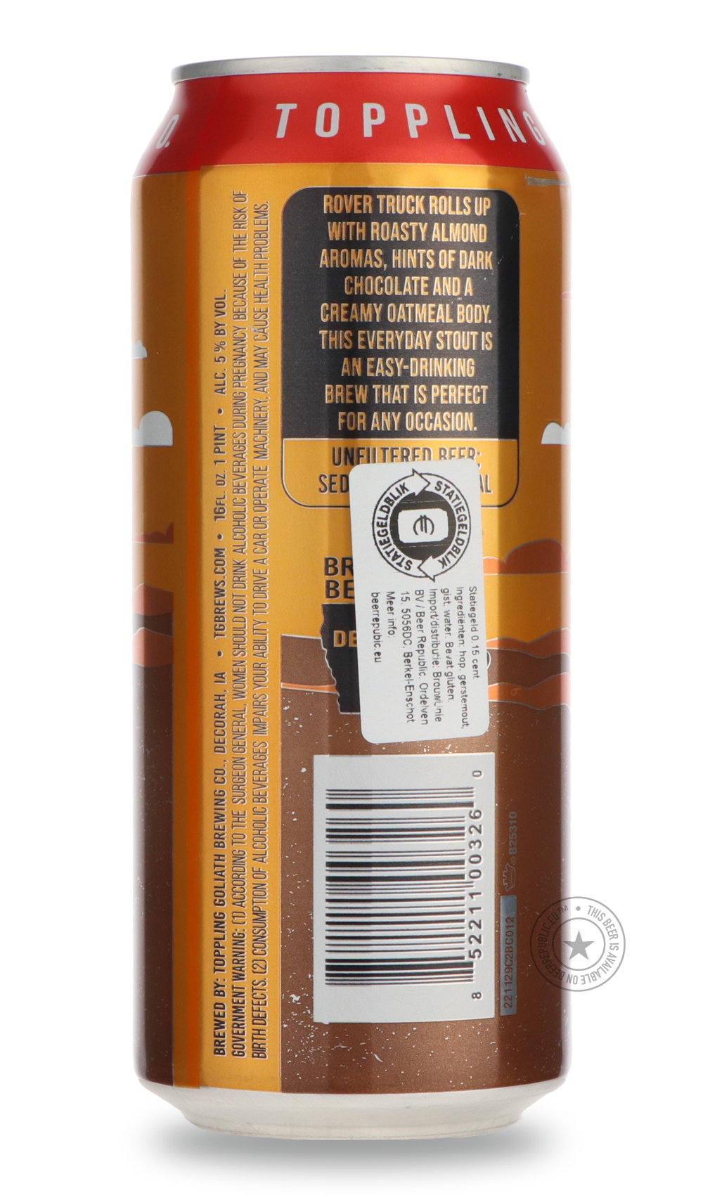 -Toppling Goliath- Rover Truck-Stout & Porter- Only @ Beer Republic - The best online beer store for American & Canadian craft beer - Buy beer online from the USA and Canada - Bier online kopen - Amerikaans bier kopen - Craft beer store - Craft beer kopen - Amerikanisch bier kaufen - Bier online kaufen - Acheter biere online - IPA - Stout - Porter - New England IPA - Hazy IPA - Imperial Stout - Barrel Aged - Barrel Aged Imperial Stout - Brown - Dark beer - Blond - Blonde - Pilsner - Lager - Wheat - Weizen -