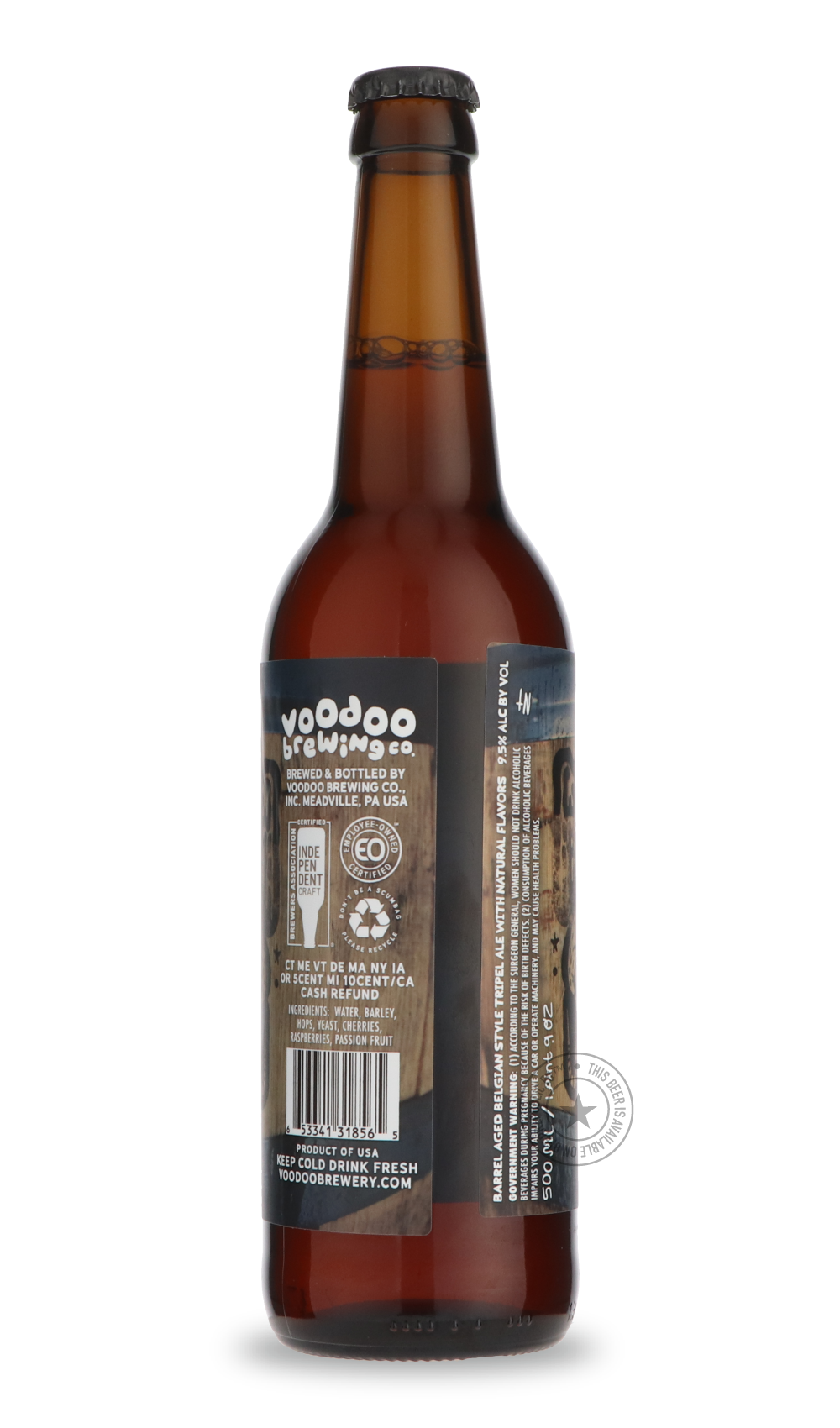 -Voodoo- Voodoo Love Child Aged in French Oak Malbec Barrels-Pale- Only @ Beer Republic - The best online beer store for American & Canadian craft beer - Buy beer online from the USA and Canada - Bier online kopen - Amerikaans bier kopen - Craft beer store - Craft beer kopen - Amerikanisch bier kaufen - Bier online kaufen - Acheter biere online - IPA - Stout - Porter - New England IPA - Hazy IPA - Imperial Stout - Barrel Aged - Barrel Aged Imperial Stout - Brown - Dark beer - Blond - Blonde - Pilsner - Lage